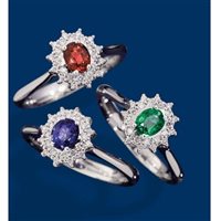 Ringe Recarlo Dame Camelia in Weißgold Smeraldo 0.31 Ct R77CC001/SM - R77CC001/SM